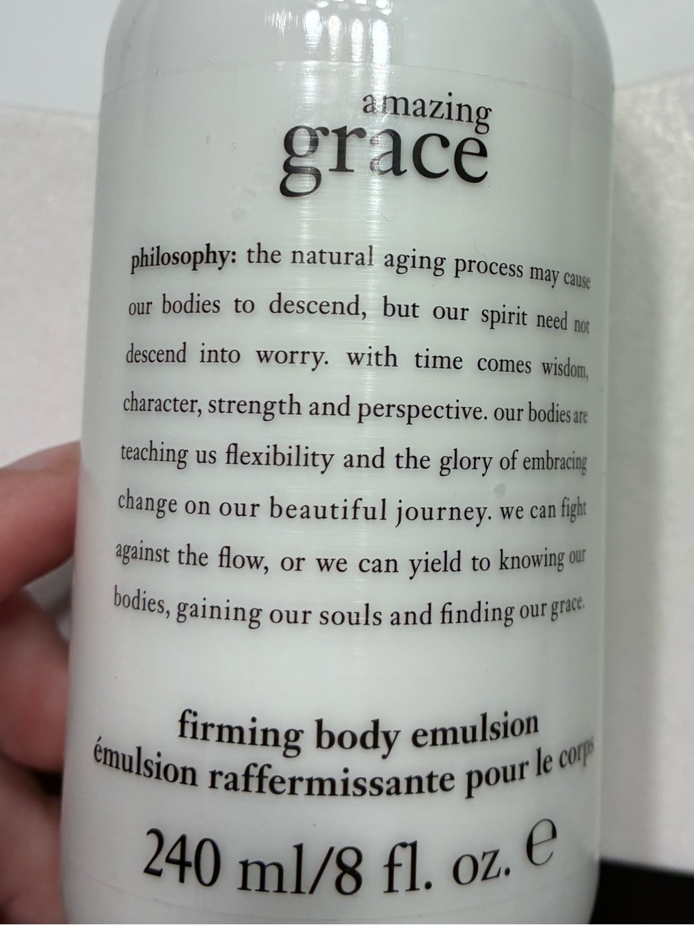 Philosophy Amazing Grace Firming Body Emulsion - White and Black